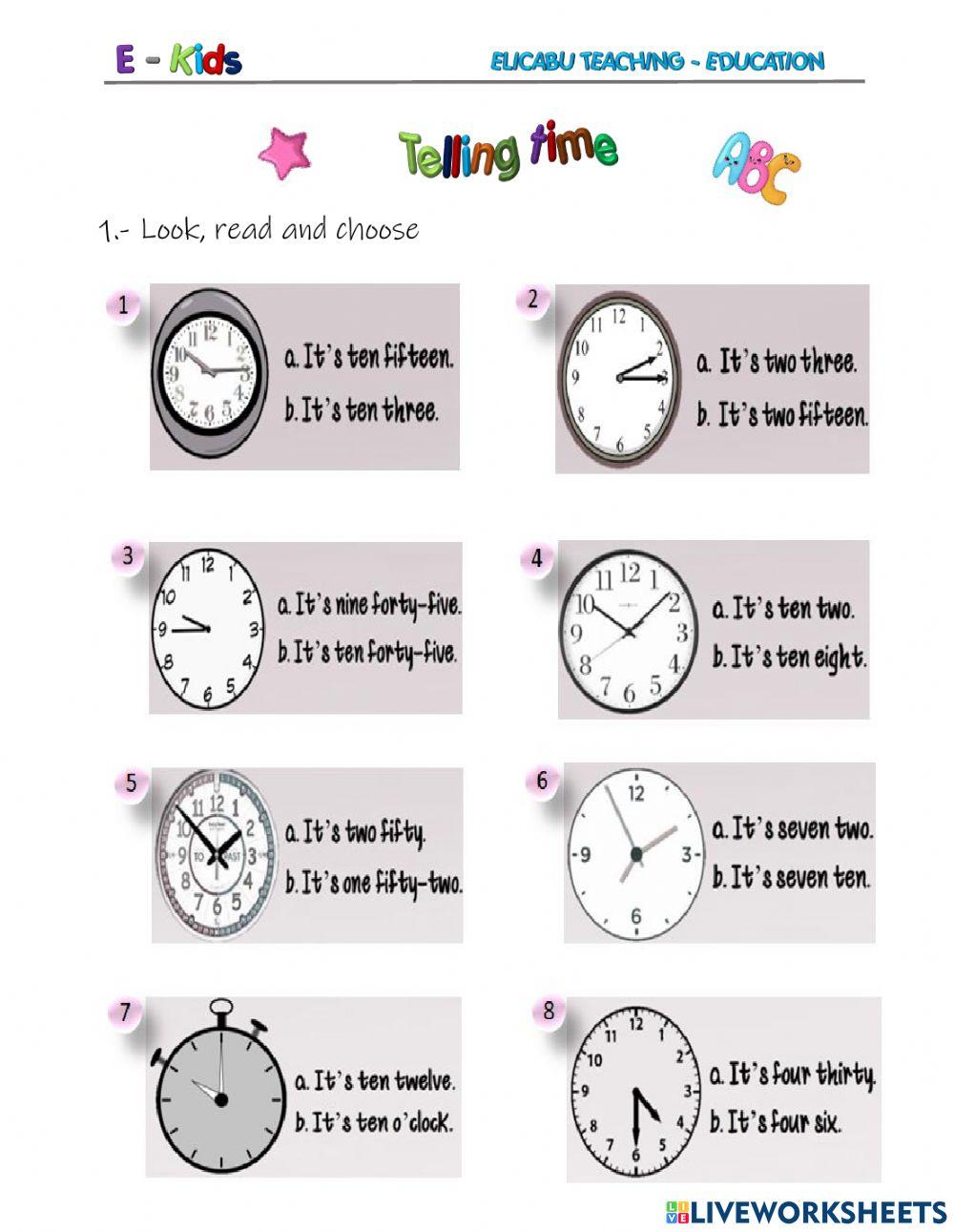 Telling time