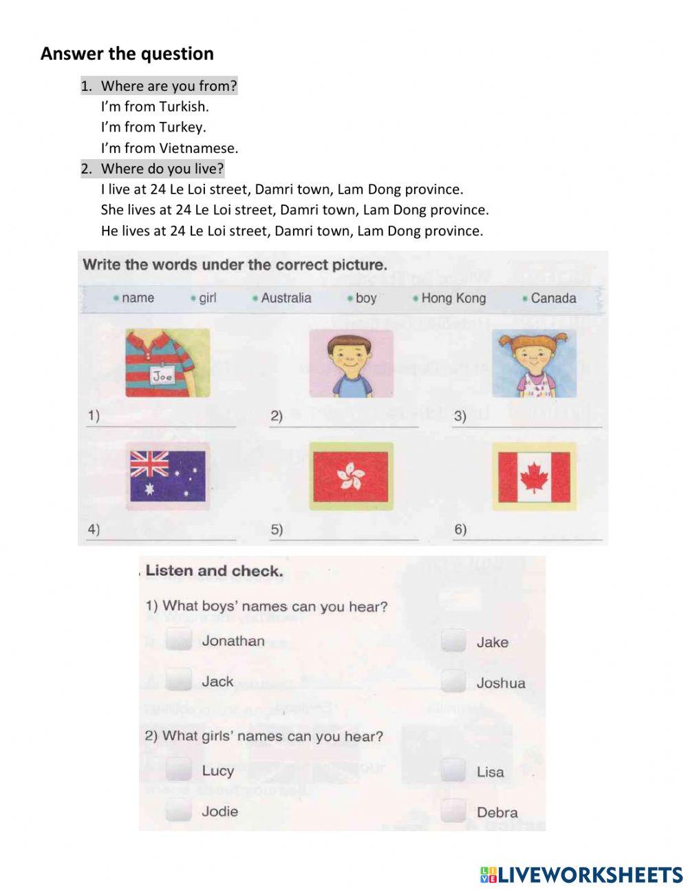 Mover test 1 listening