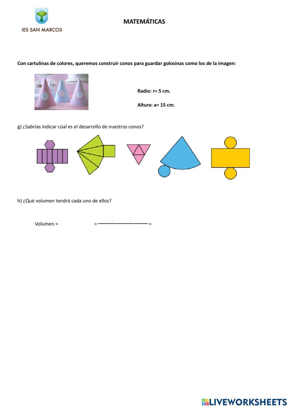 Prueba escrita cuerpos geométricos