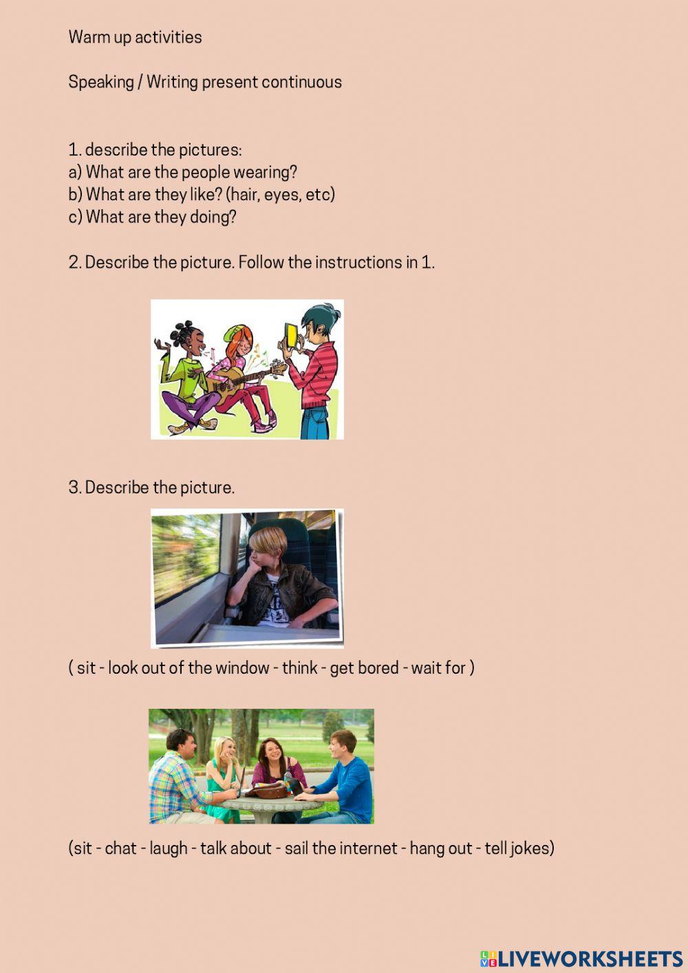 Future and present continuous