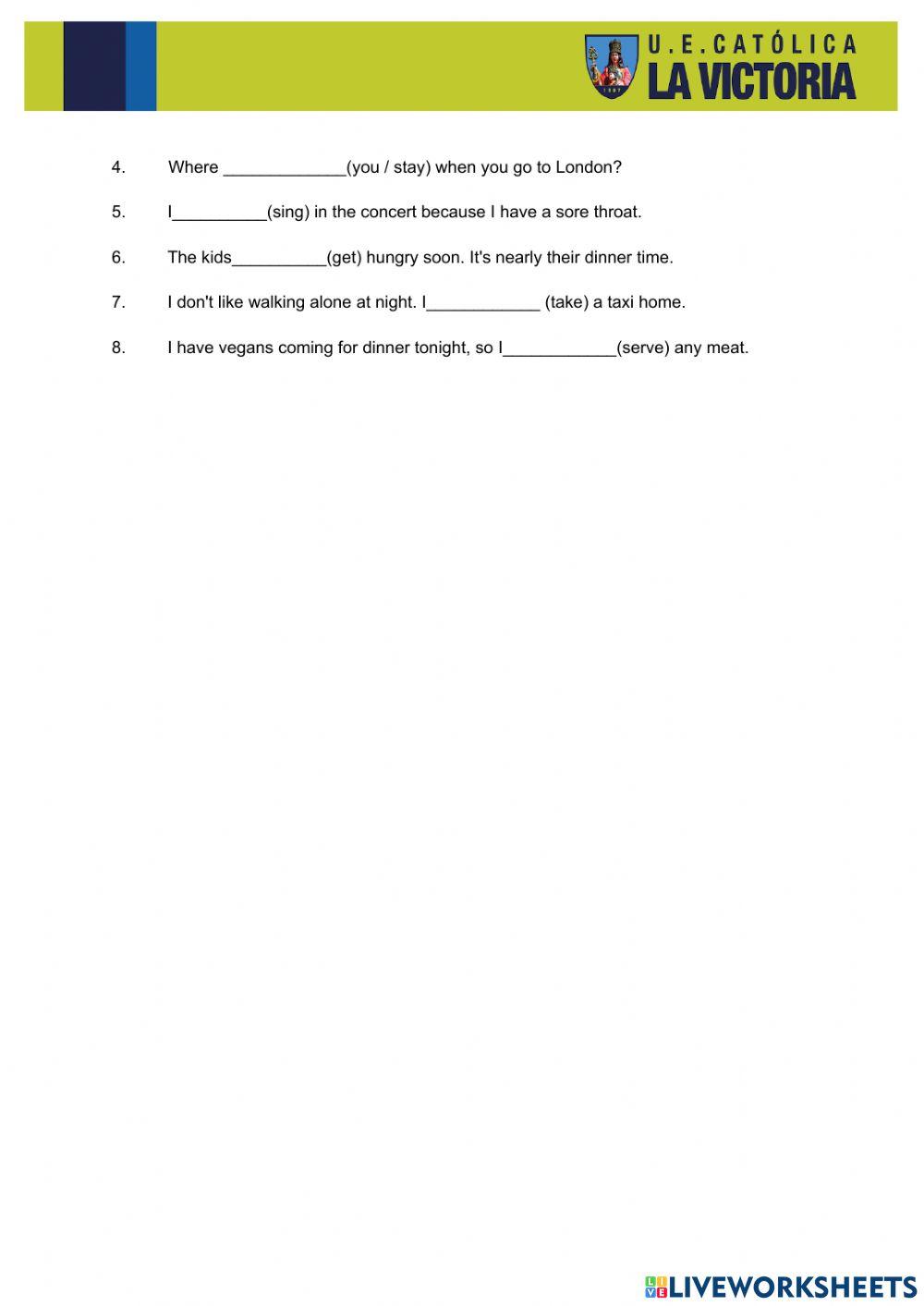 Will-going to- future continuous activities