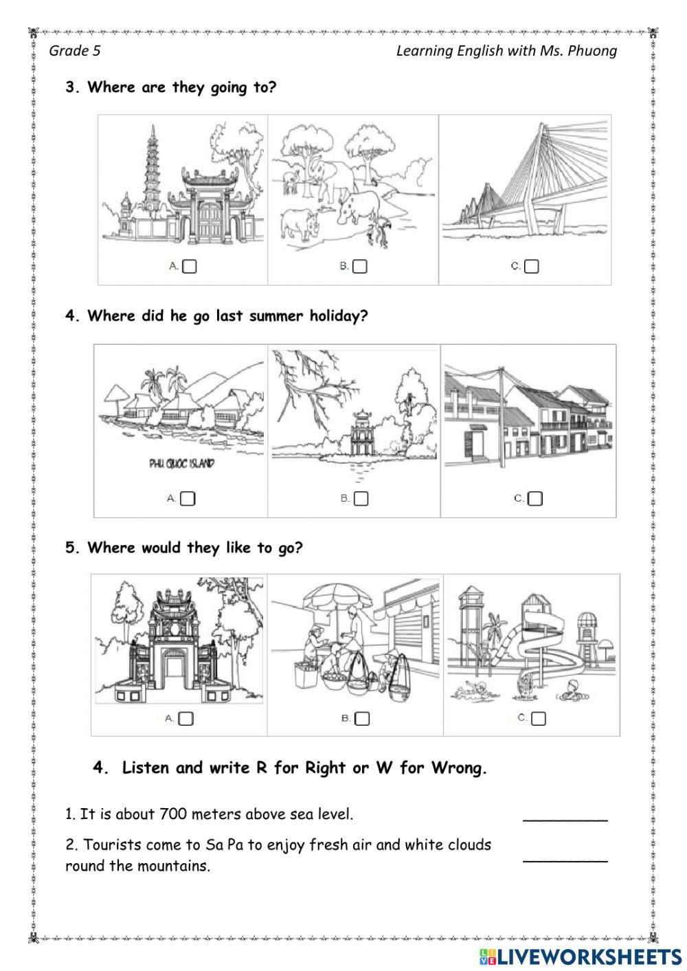 English 5- The 2nd term test