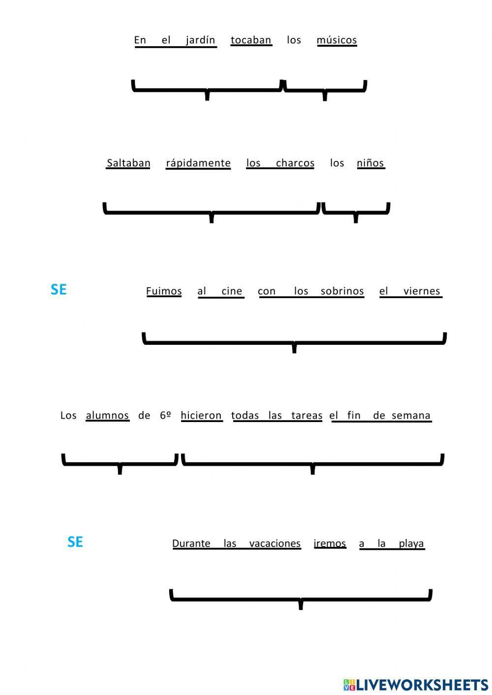Análisis sintáctico.