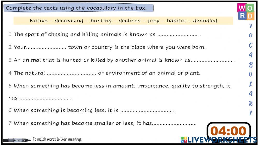 Unit 8- lesson 11- vocabulary