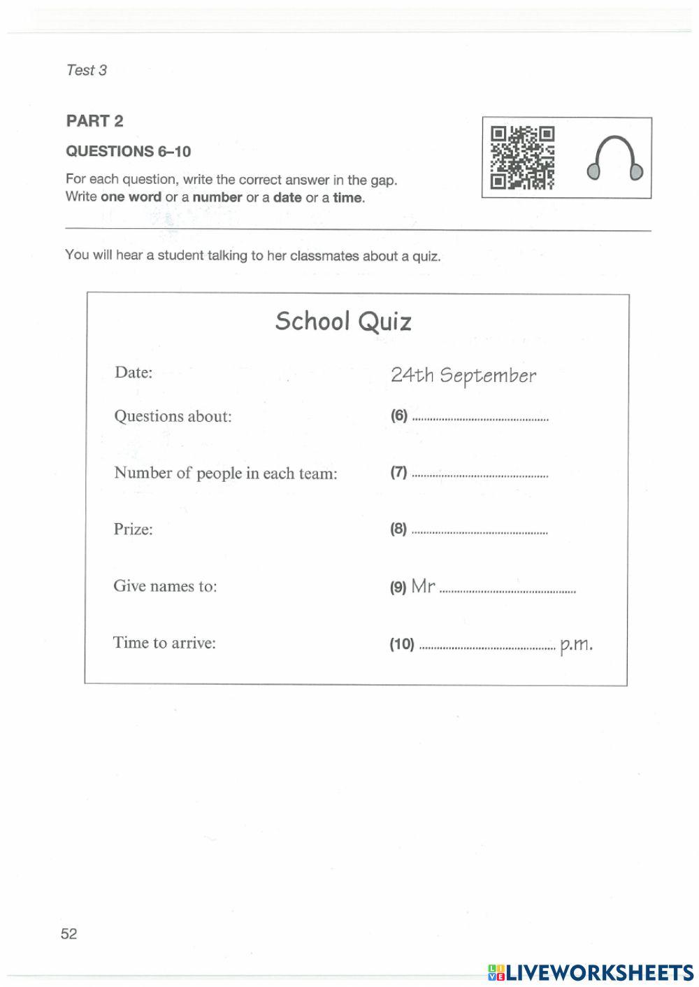 Lis-a2key for school