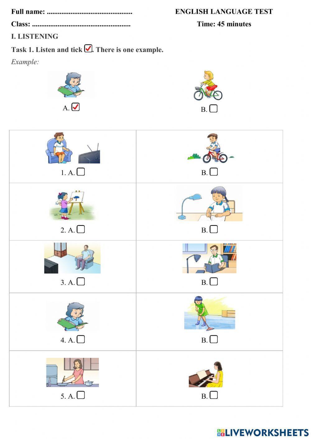 Grade 3 final test 3