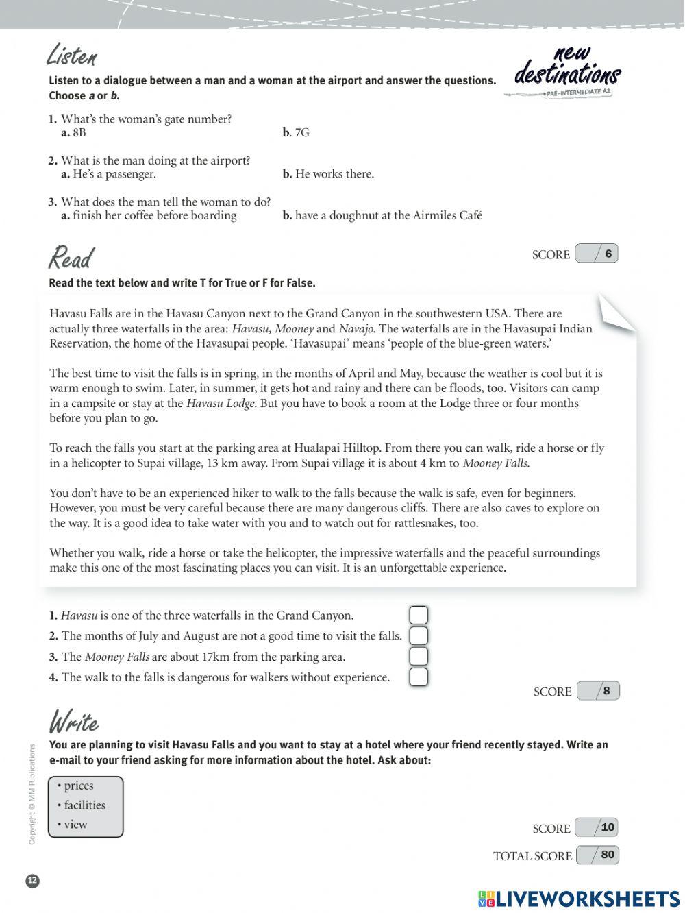 New Destinations Pre-Intermediate Module 3