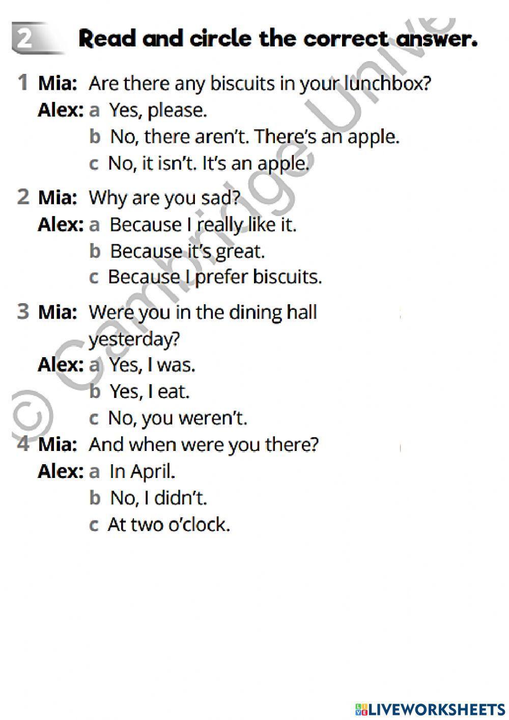 Quick Minds 4 Unit 9 Test