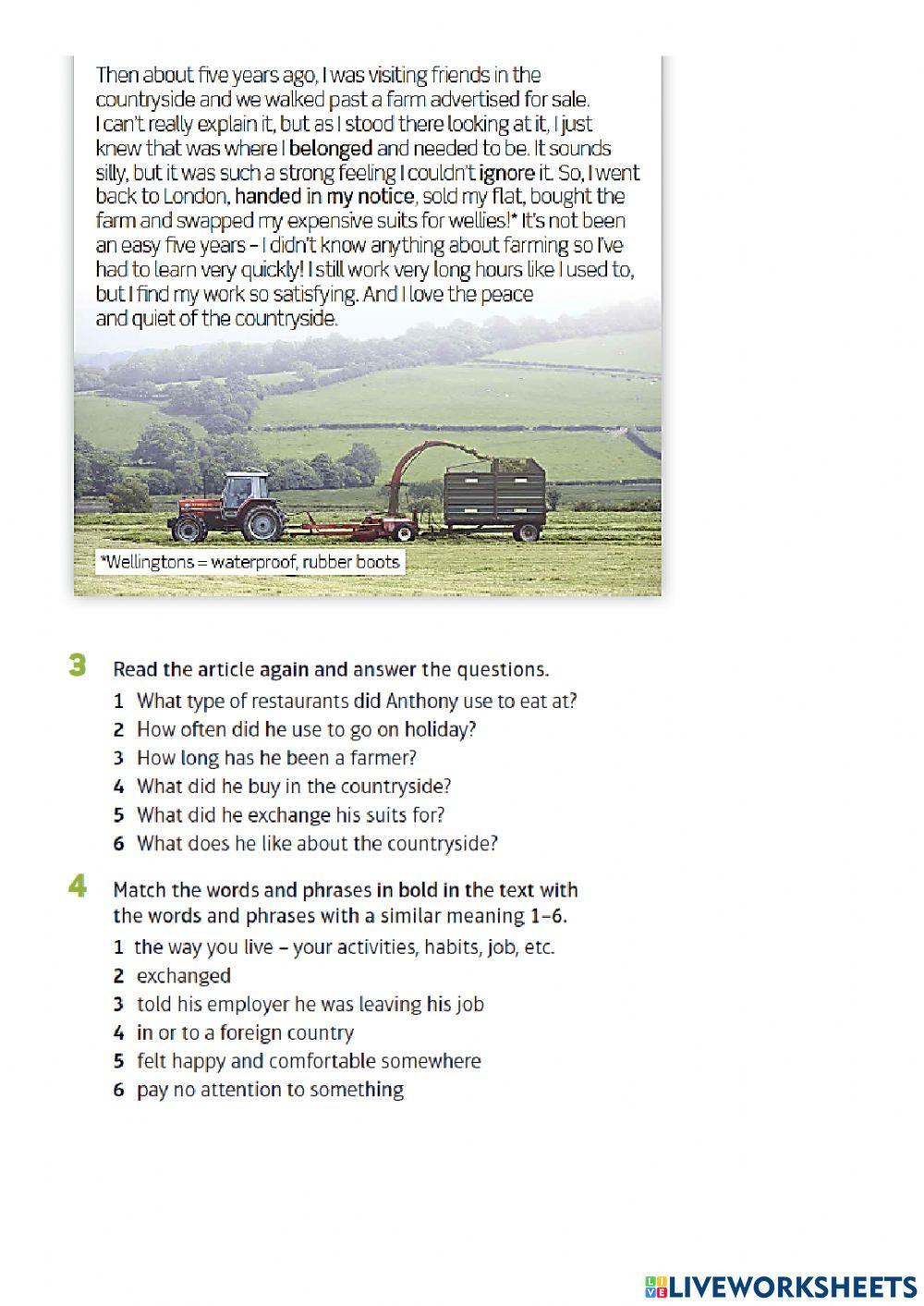 U7 Reading and Listening