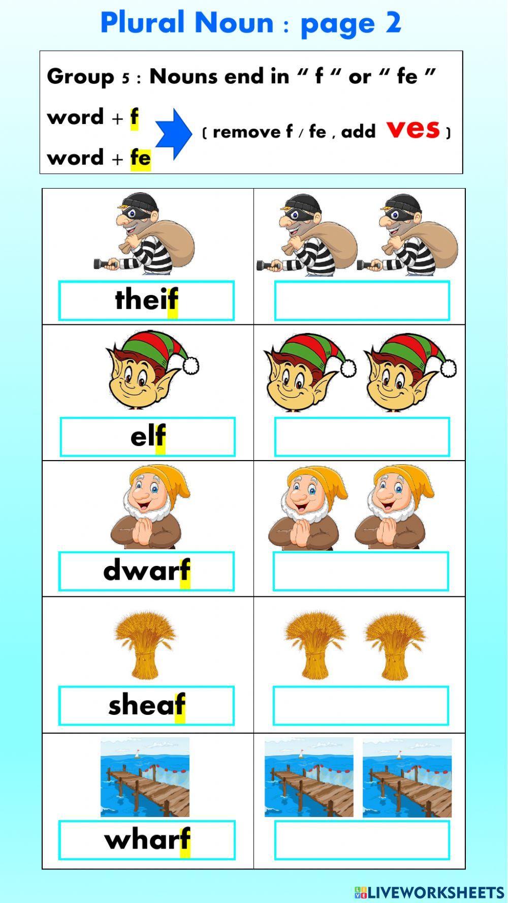 Plural Nouns Plural Nouns