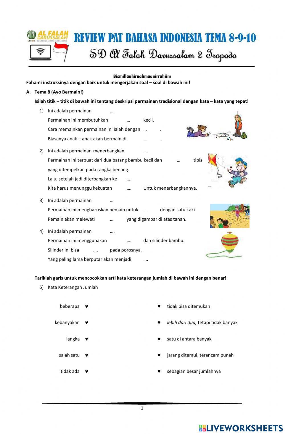 Review PAT Bahasa Indonesia Semester II 2022