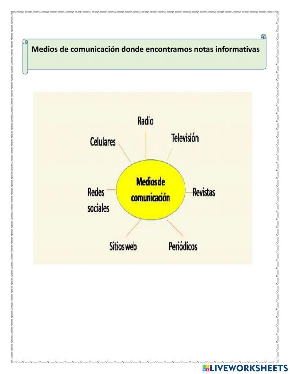 Lee y compara notas informativas