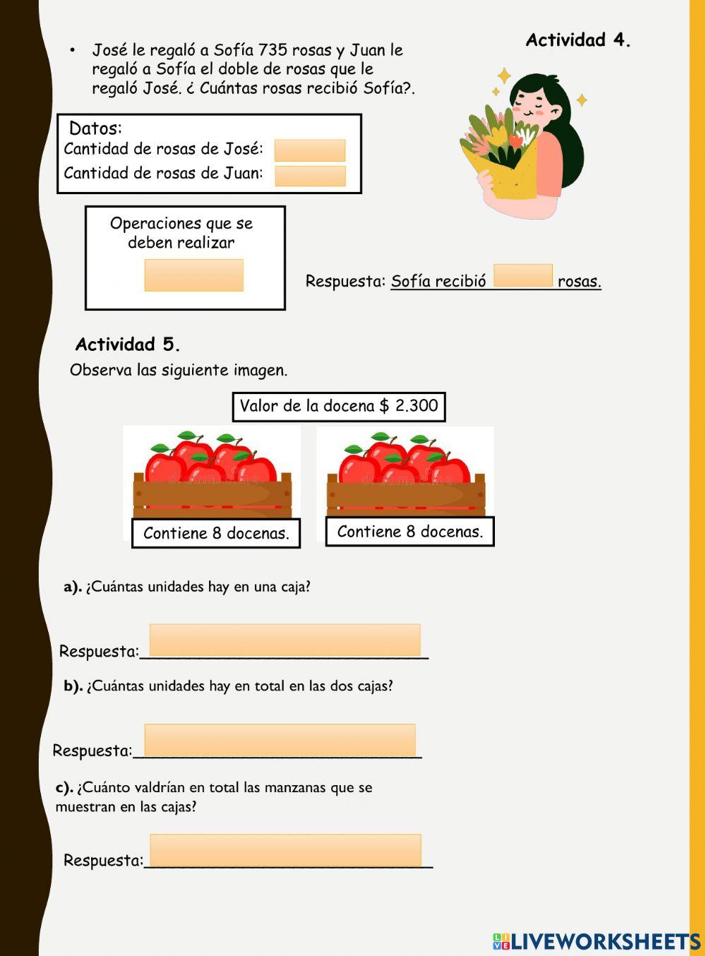 Resolución de problemas con operaciones básicas