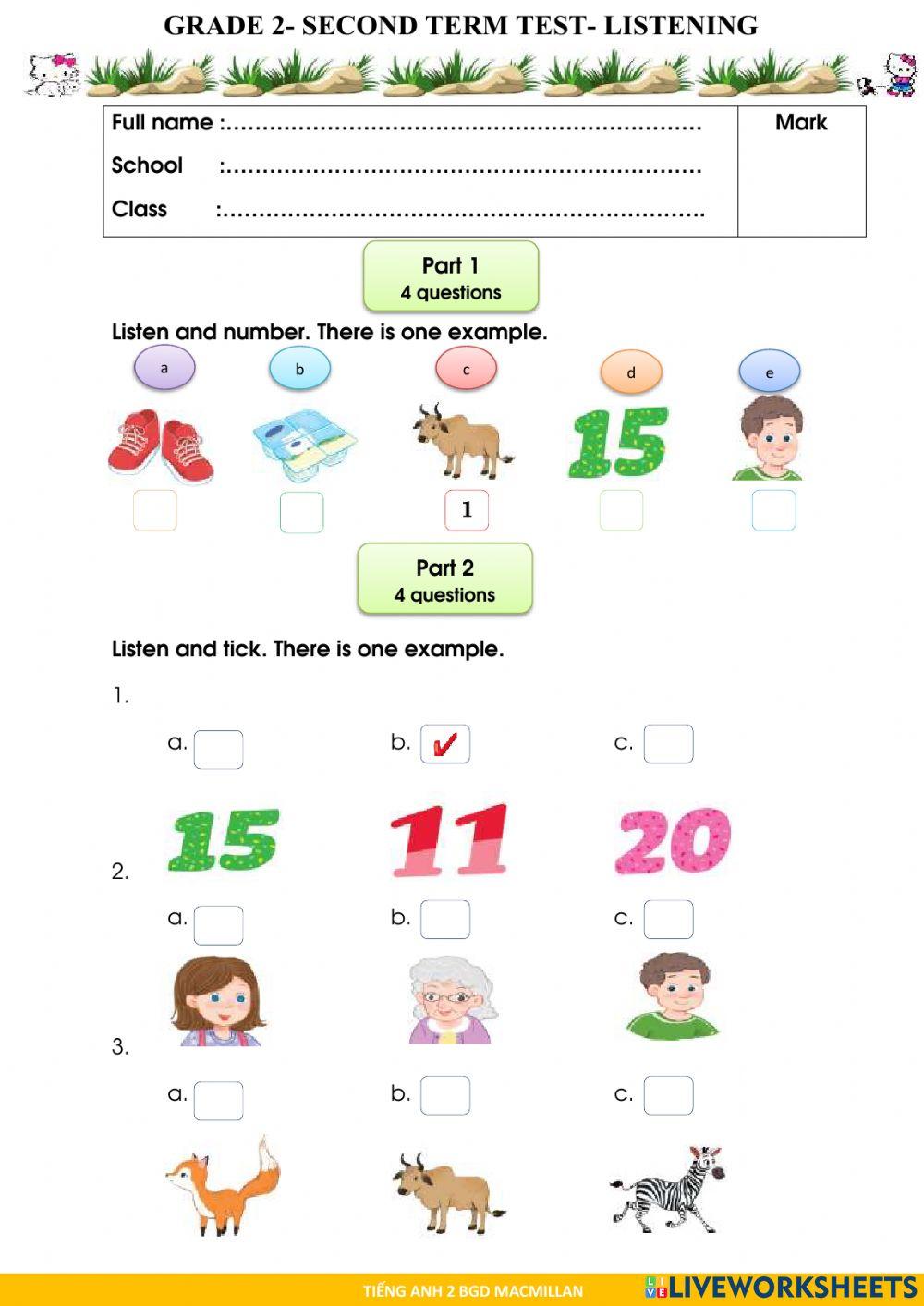 Đề thi HK 2 - số 6 - G2