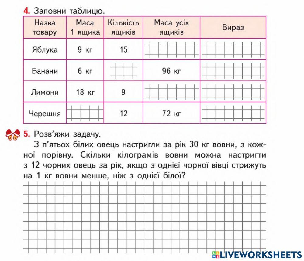 Маса. Одиниці вимірювання маси-Гісь-Урок 125