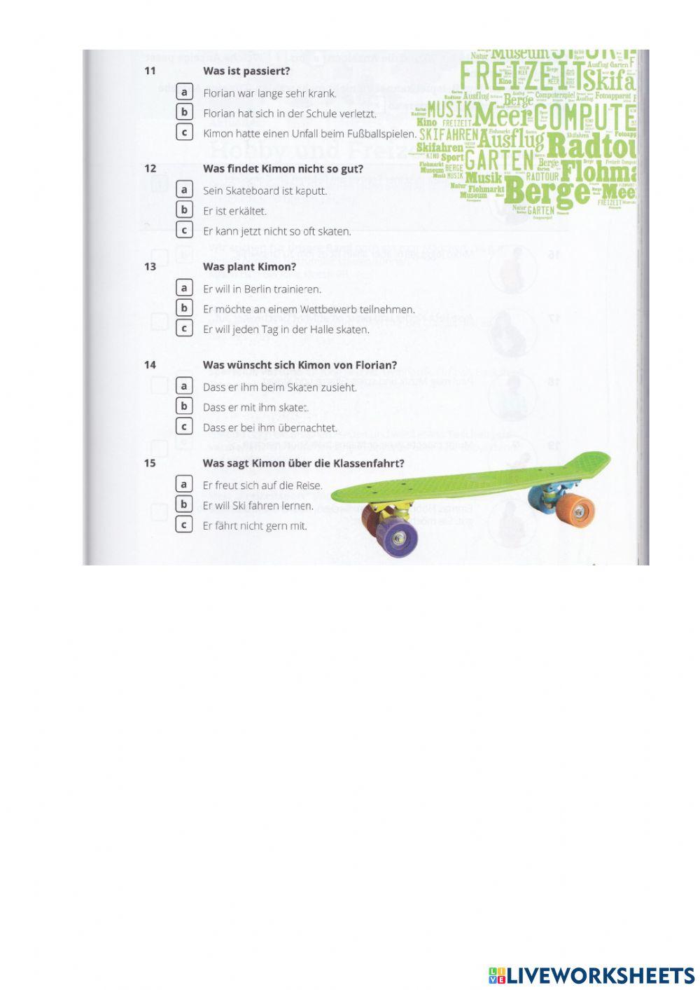 Semesterarbeit- Leseverstehen