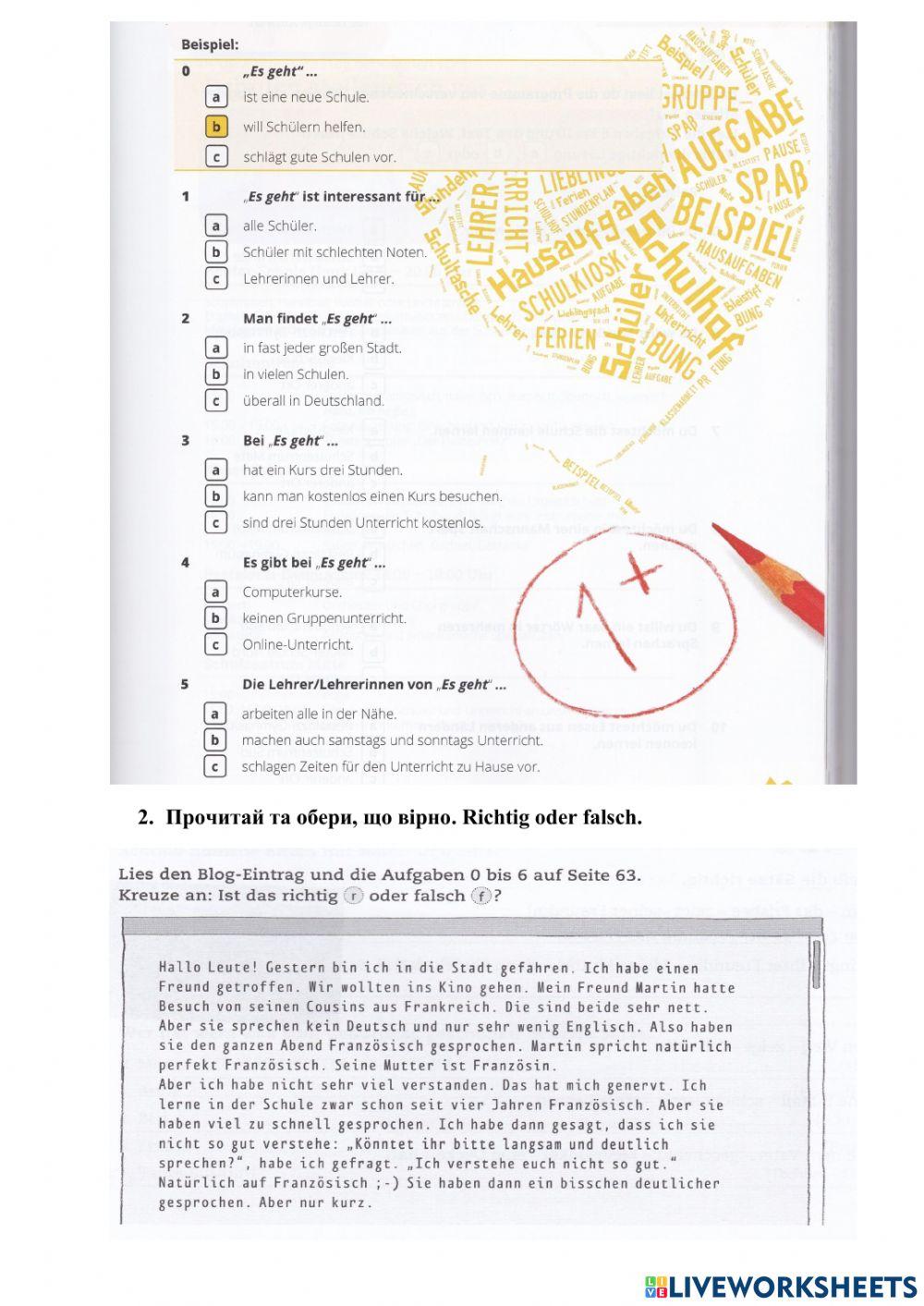 Semesterarbeit. Leseverstehen