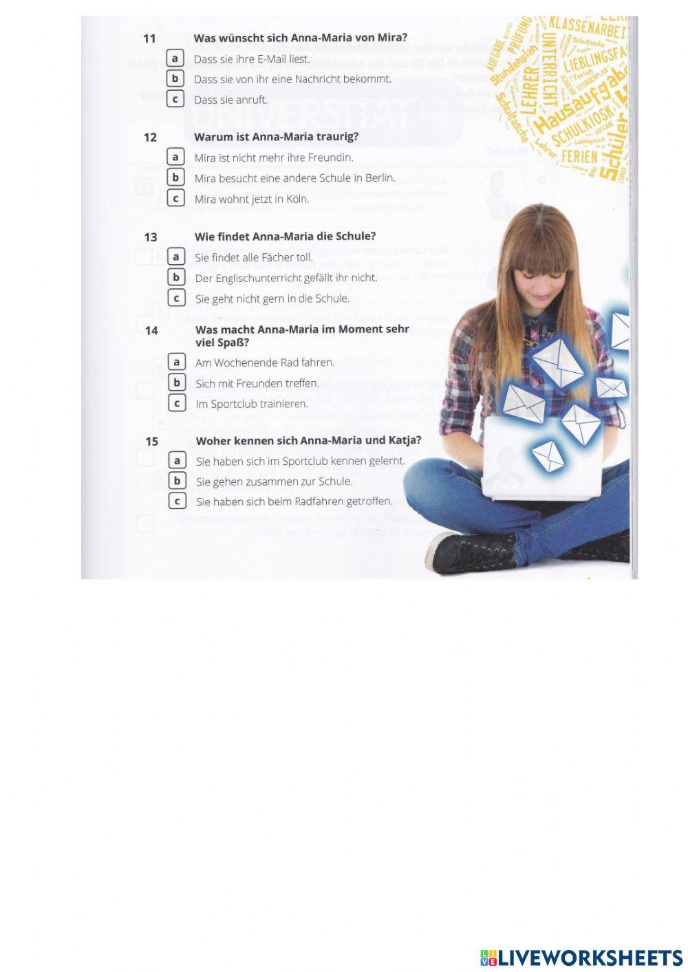 Semesterarbeit. Leseverstehen