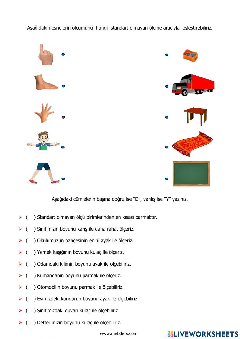 Standart olmayan ölçü birimleri