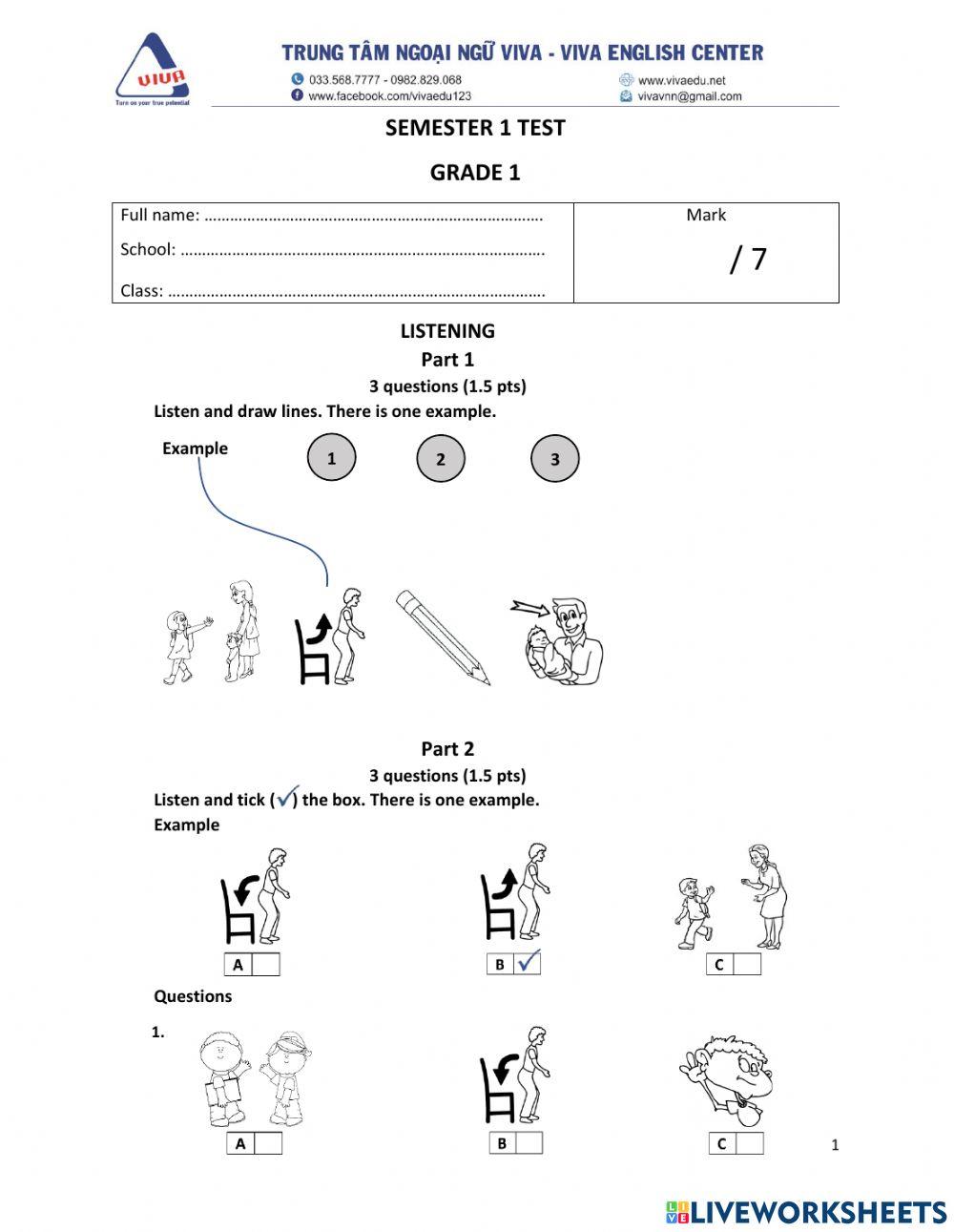 Grade 1-Final exam 2022 (U0,1,2)