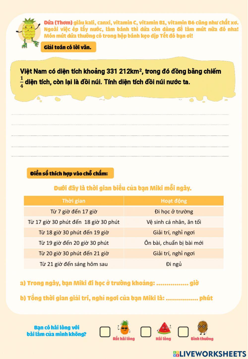 Ôn toán 4 cuối năm