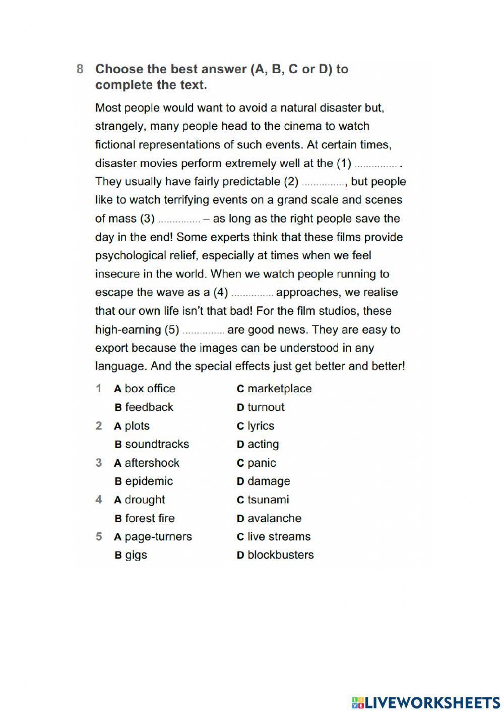 Unit 8 UOE Intermediate