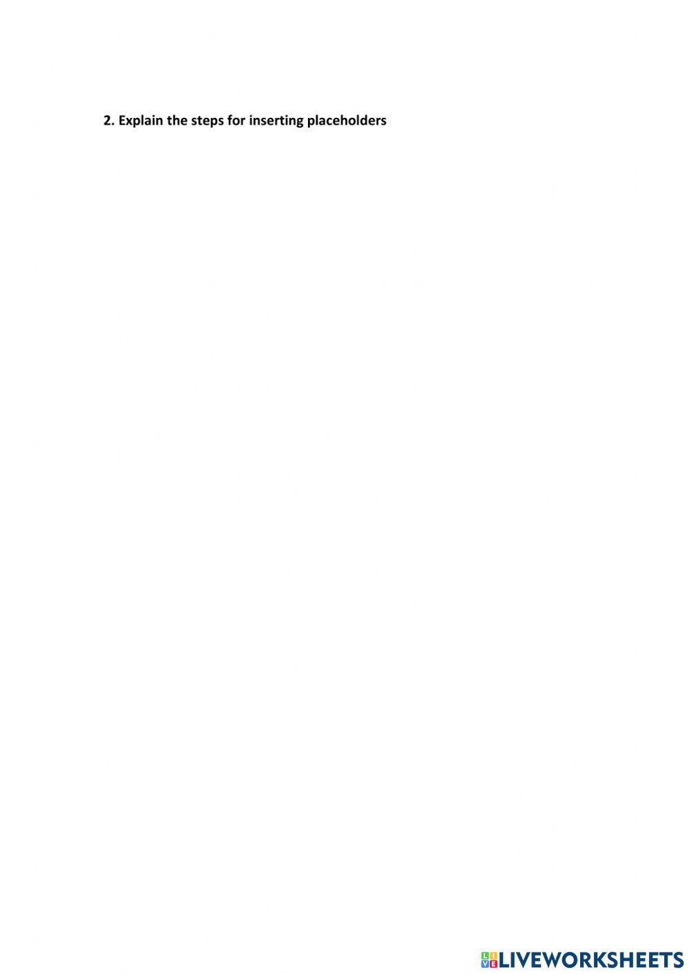 Lesson 3 Inserting Citations and Placeholders