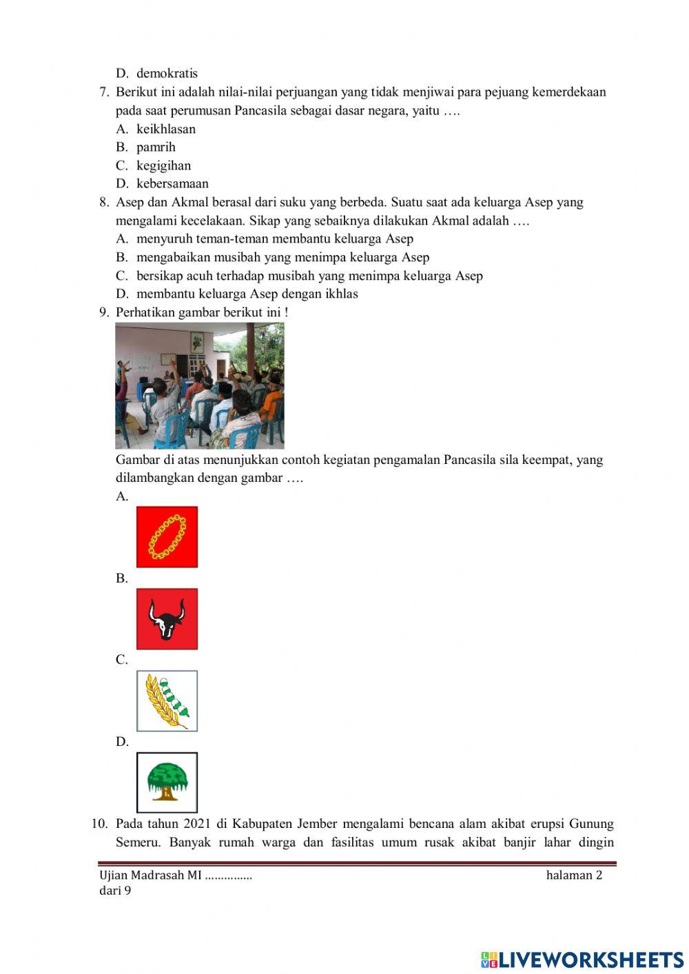 Um ppkn kelas 6 2022