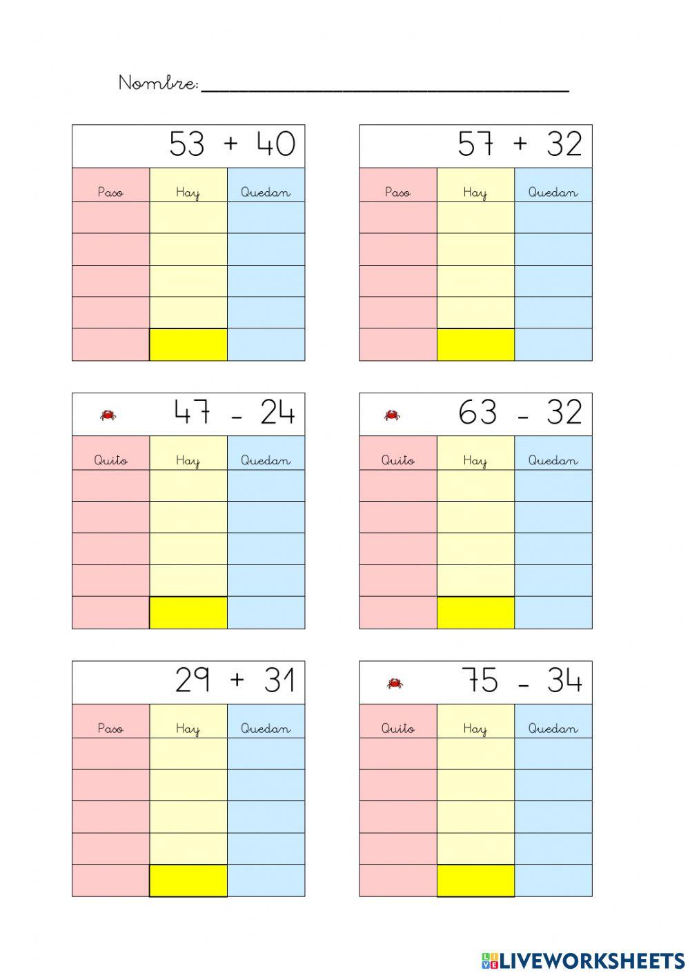 Operaciones con la rejilla