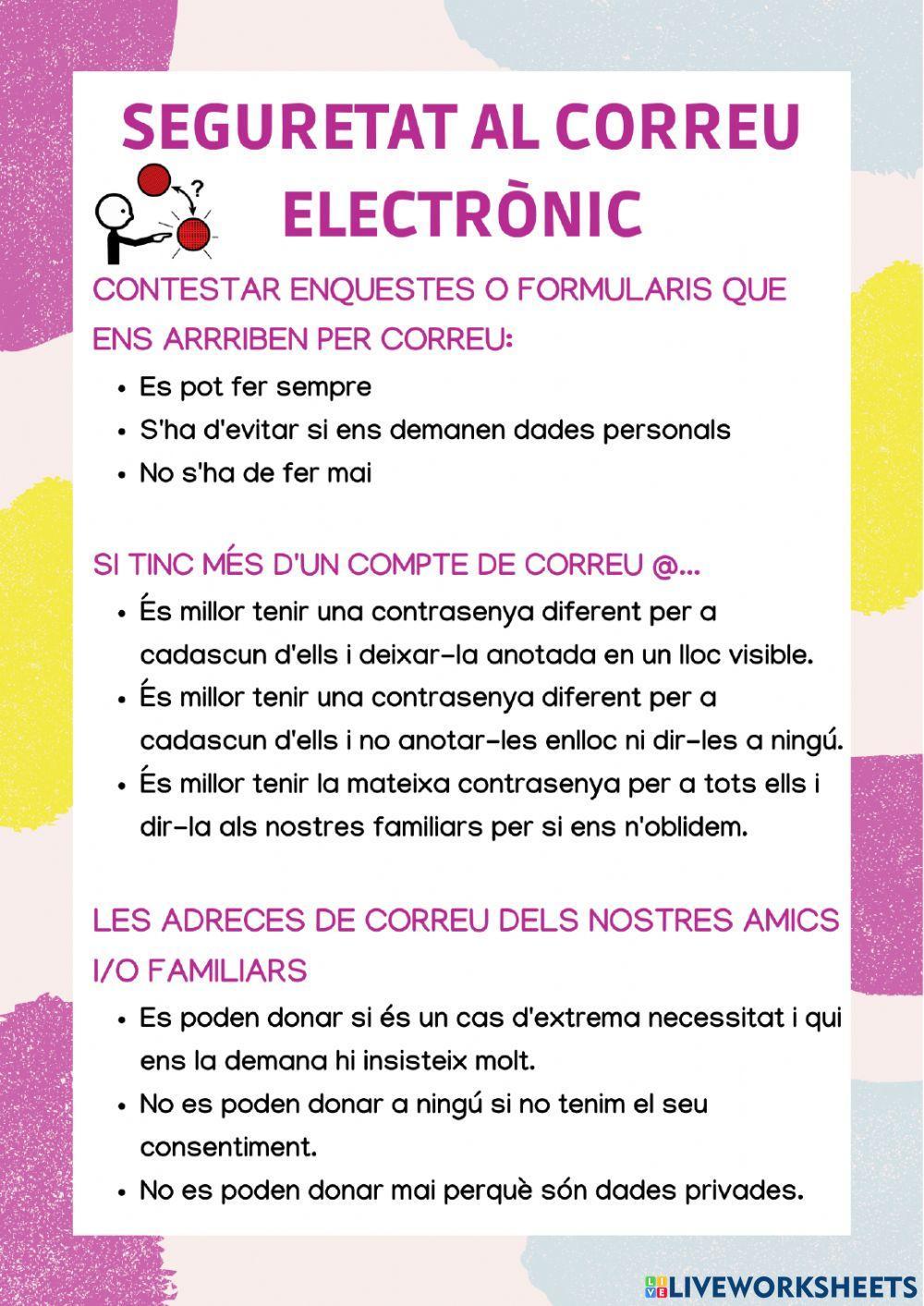 Seguretat al correu electrònic