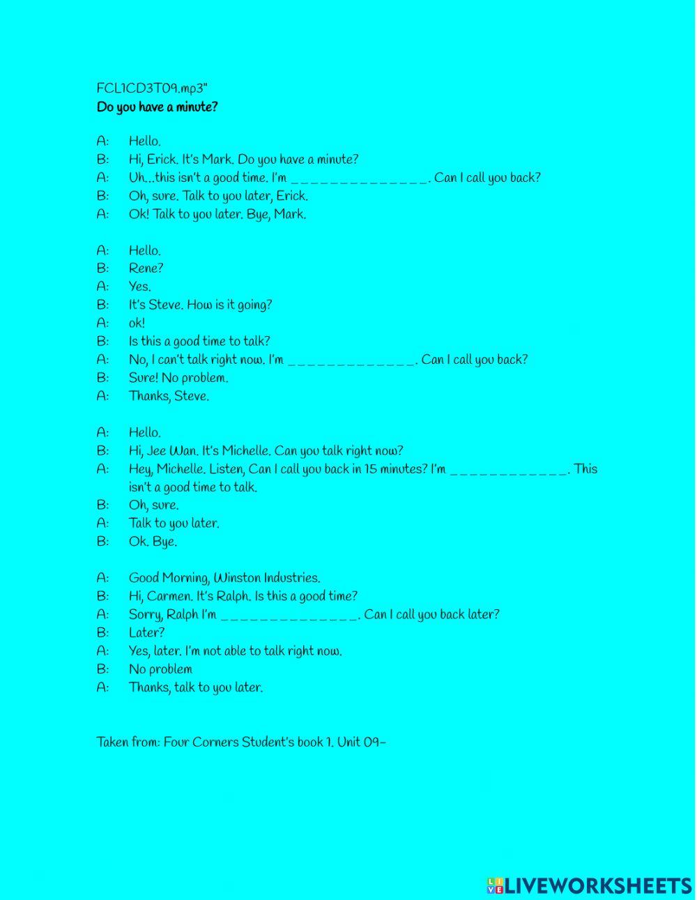 Is this a good time?