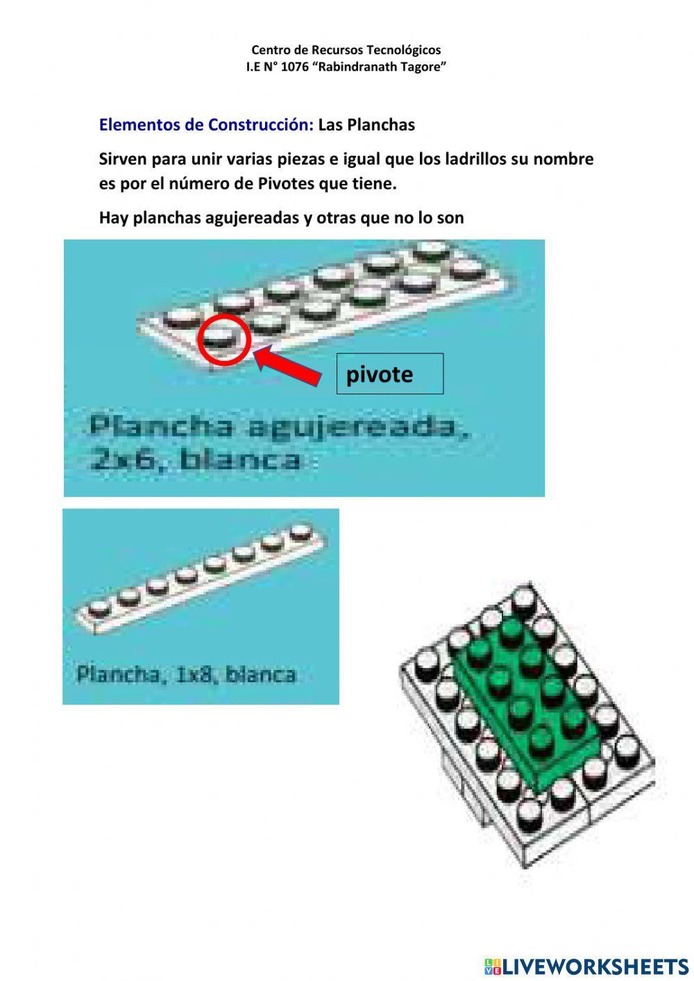 Ficha reconocimiento de elementos de lego wedo