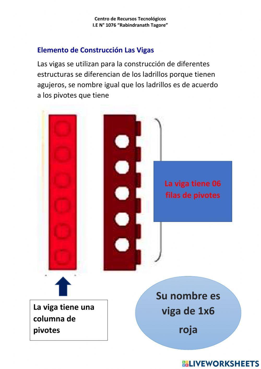 Ficha reconocimiento de elementos de lego wedo