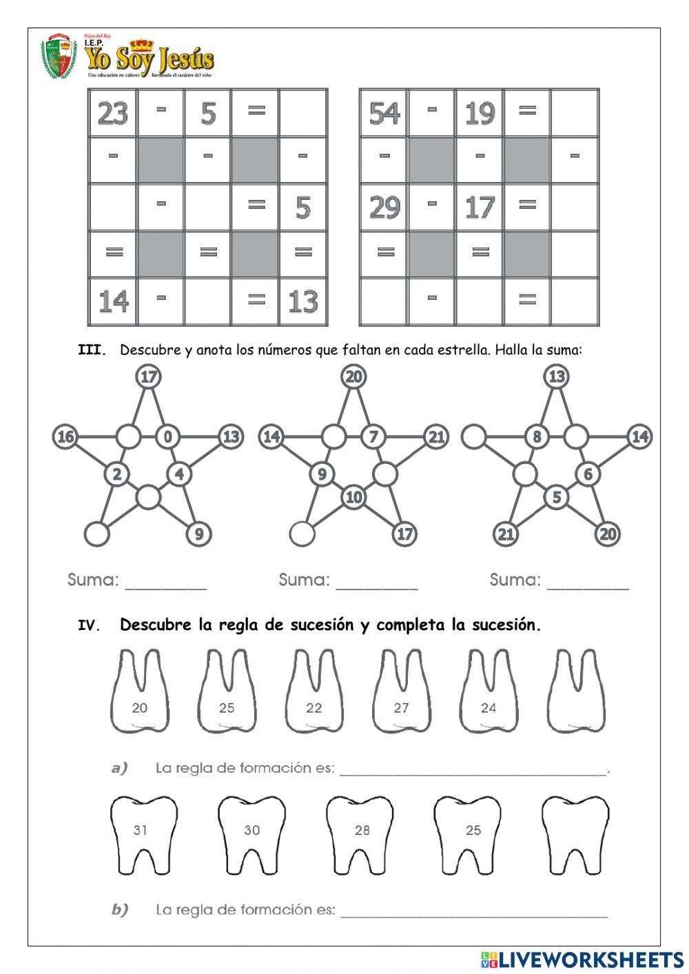 Evaluación de razonamiento matemático