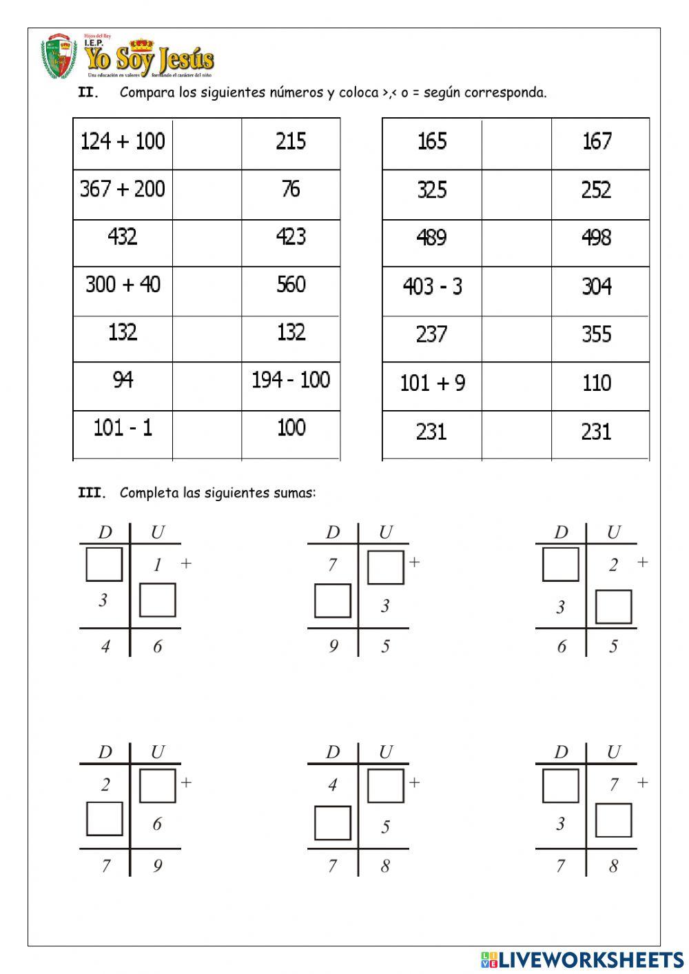 Evaluación de razonamiento matemático