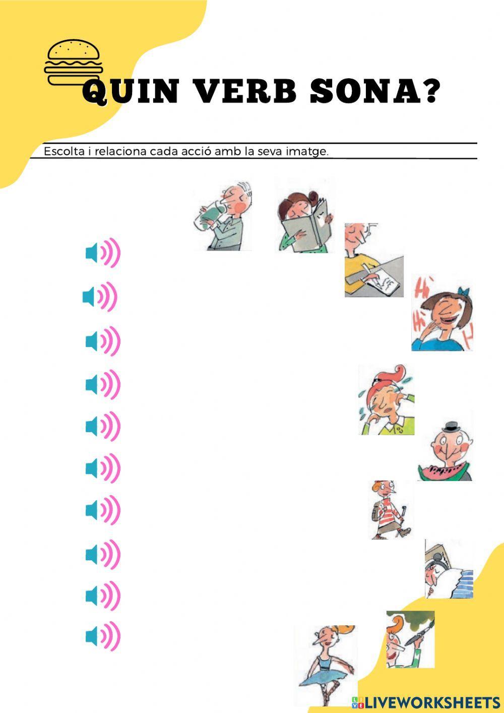 Vocabulari dels verbs