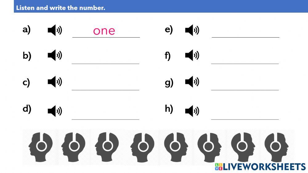 L6 - A10 - Numbers, Listening, Writing