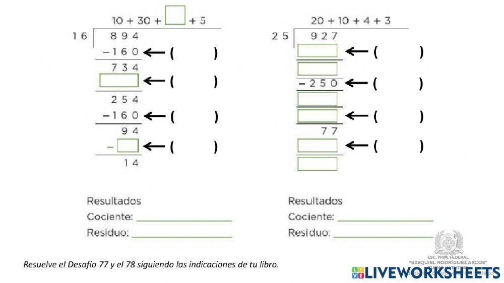 Desafíos 76, 77 y 78