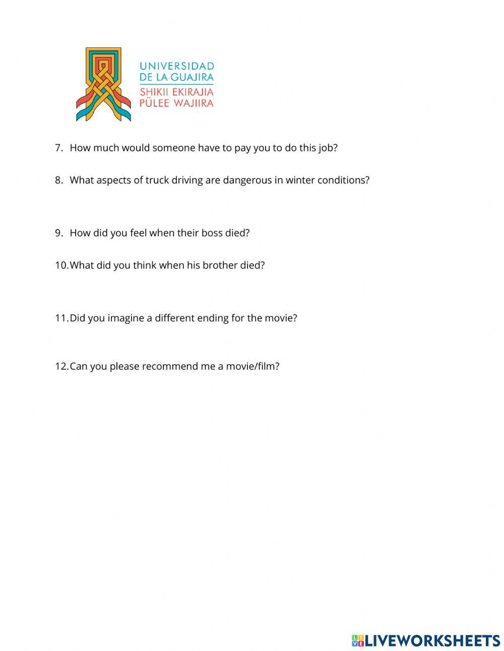 The ice road speaking test