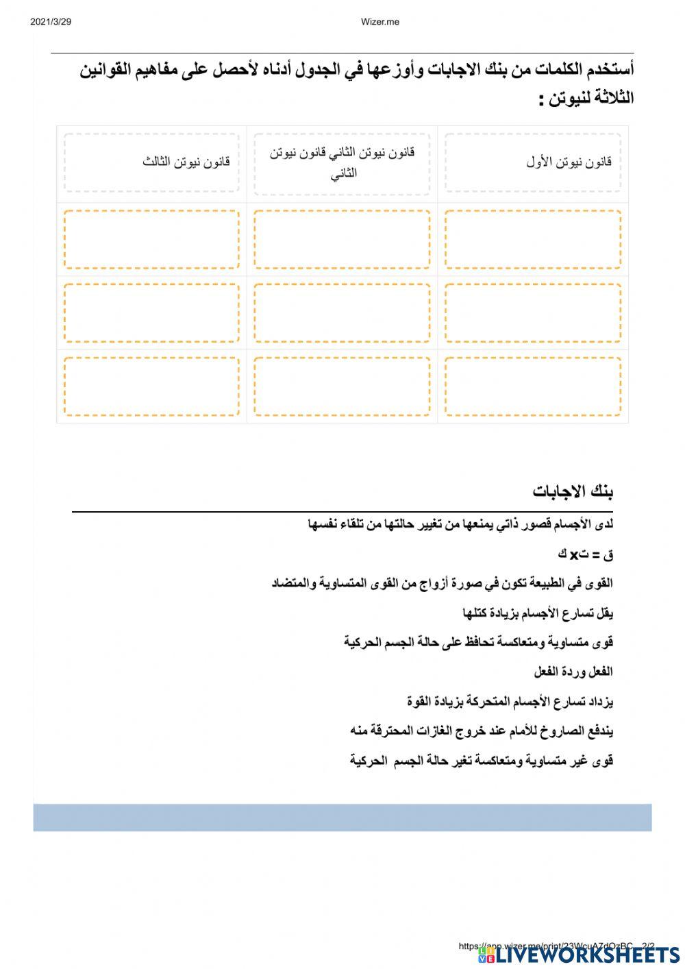 قوانين نيوتن قوانين نيوتن
