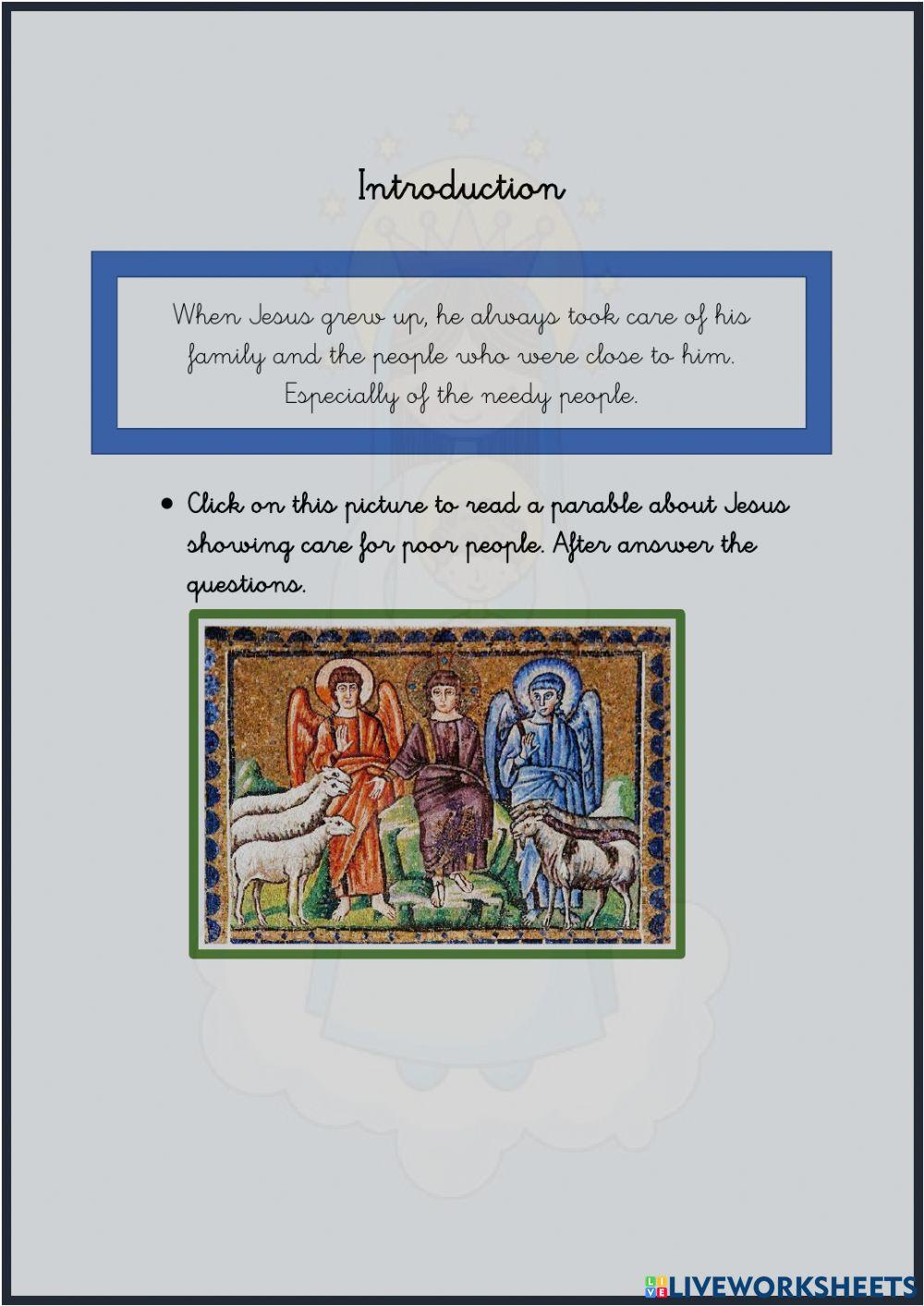 Parable of the sheep and goat