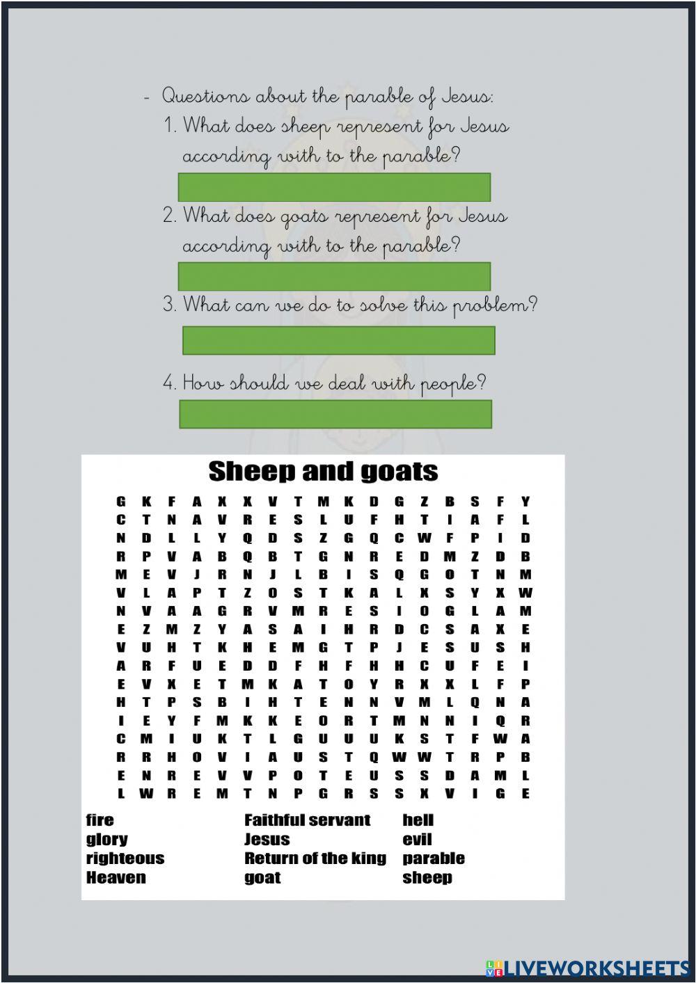 Parable of the sheep and goat