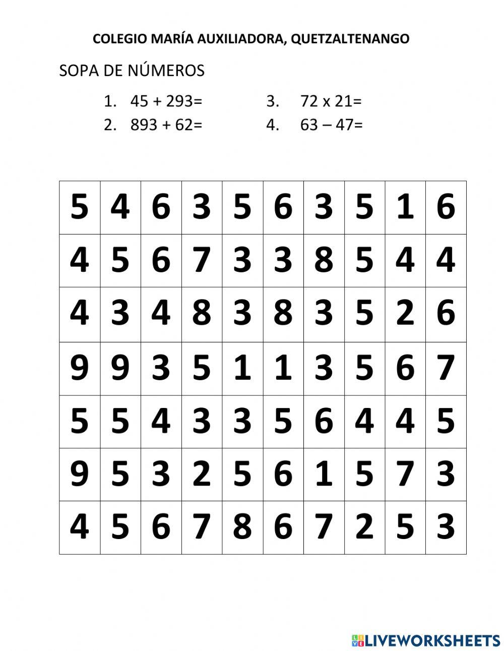 Operaciones básicas