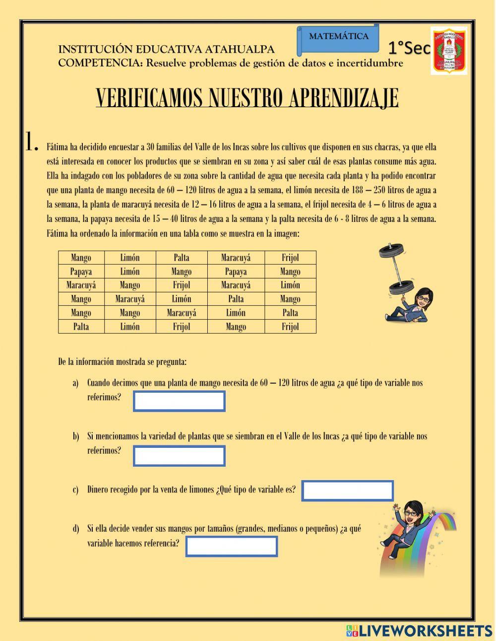 Tablas de frecuencia y gráficos estadisticos