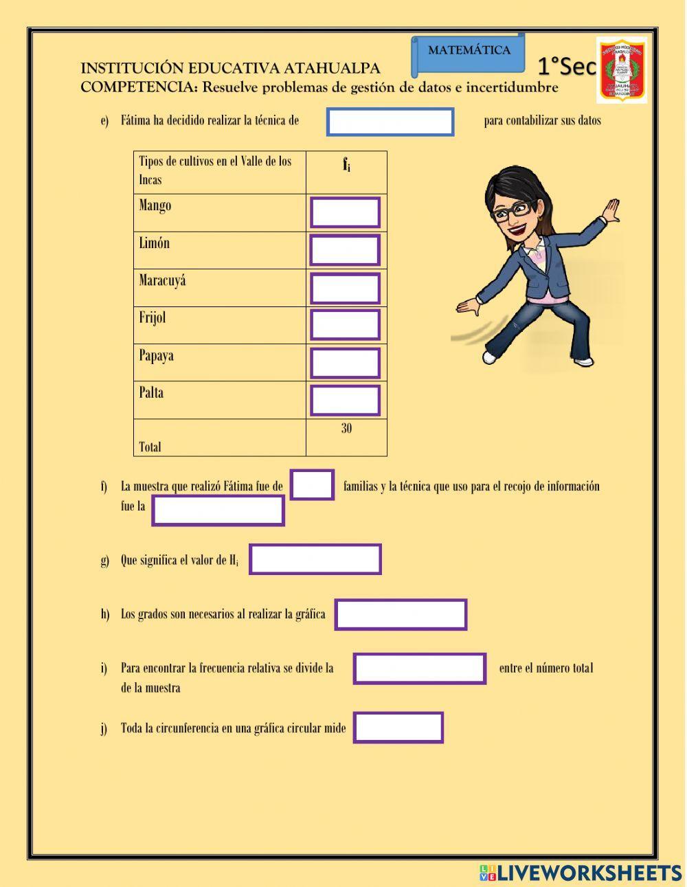 Tablas de frecuencia y gráficos estadisticos