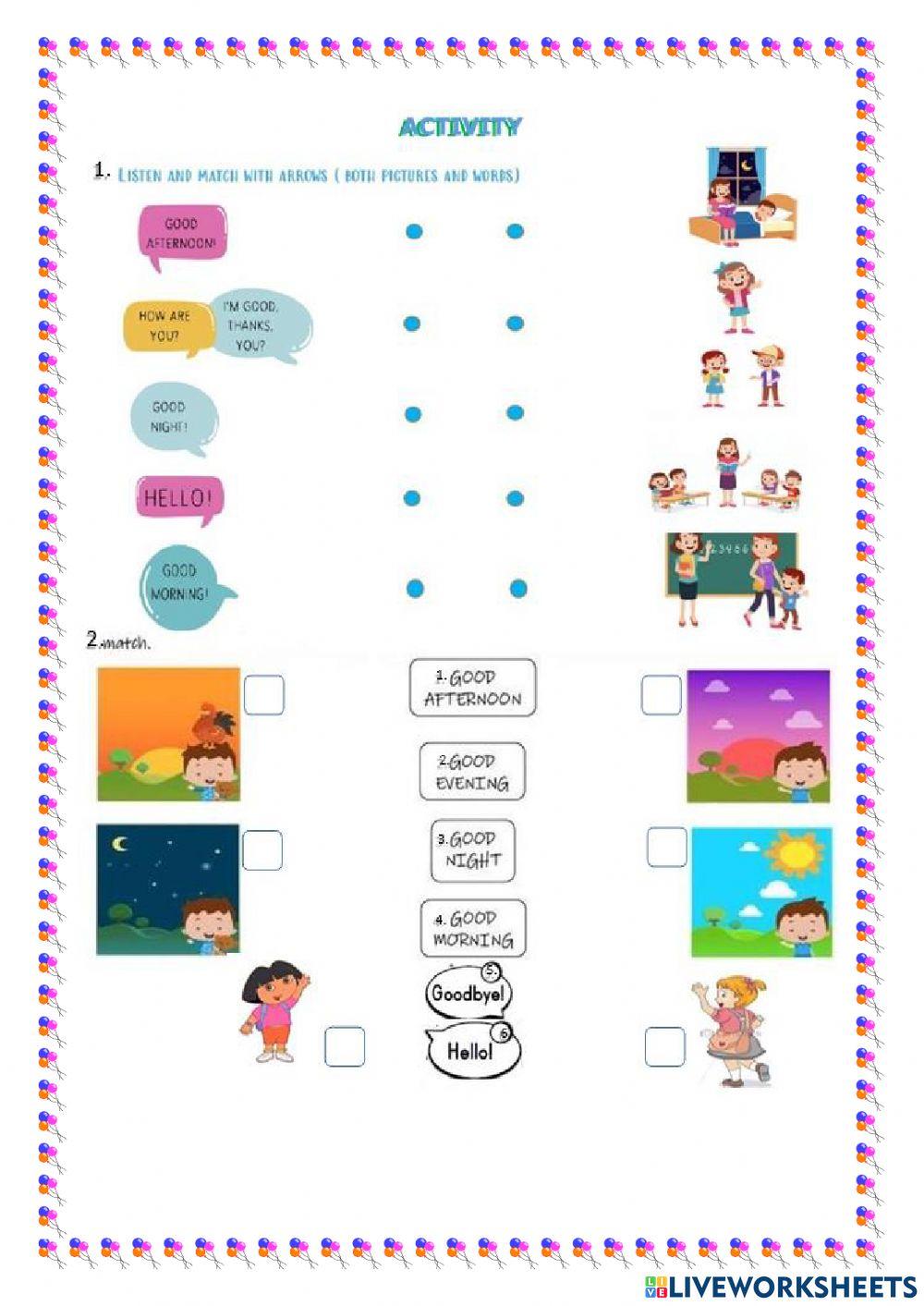 Greeting and farewells