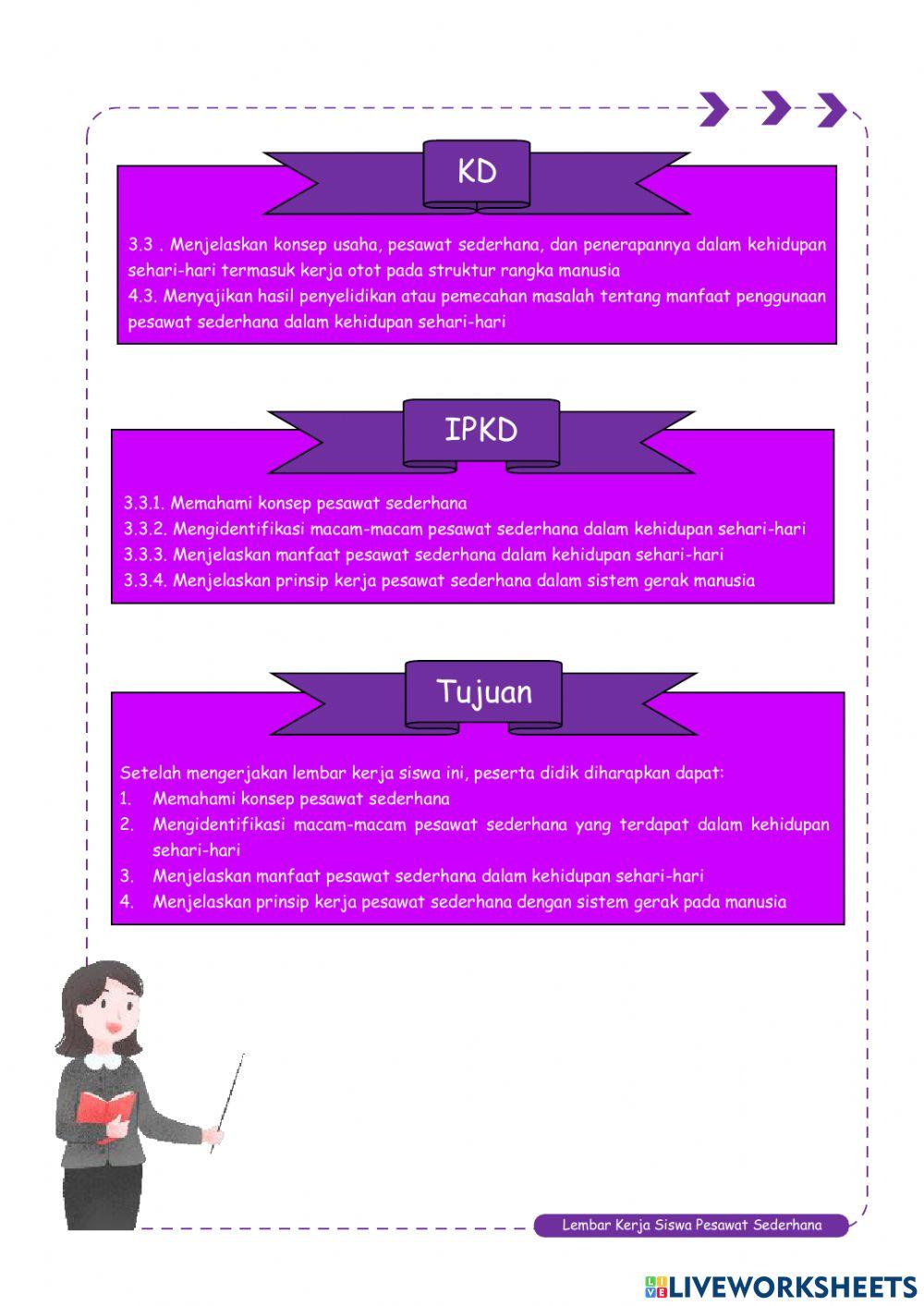 Lembar Kerja Siswa Pesawat Sederhana 1 (Revisi 2)