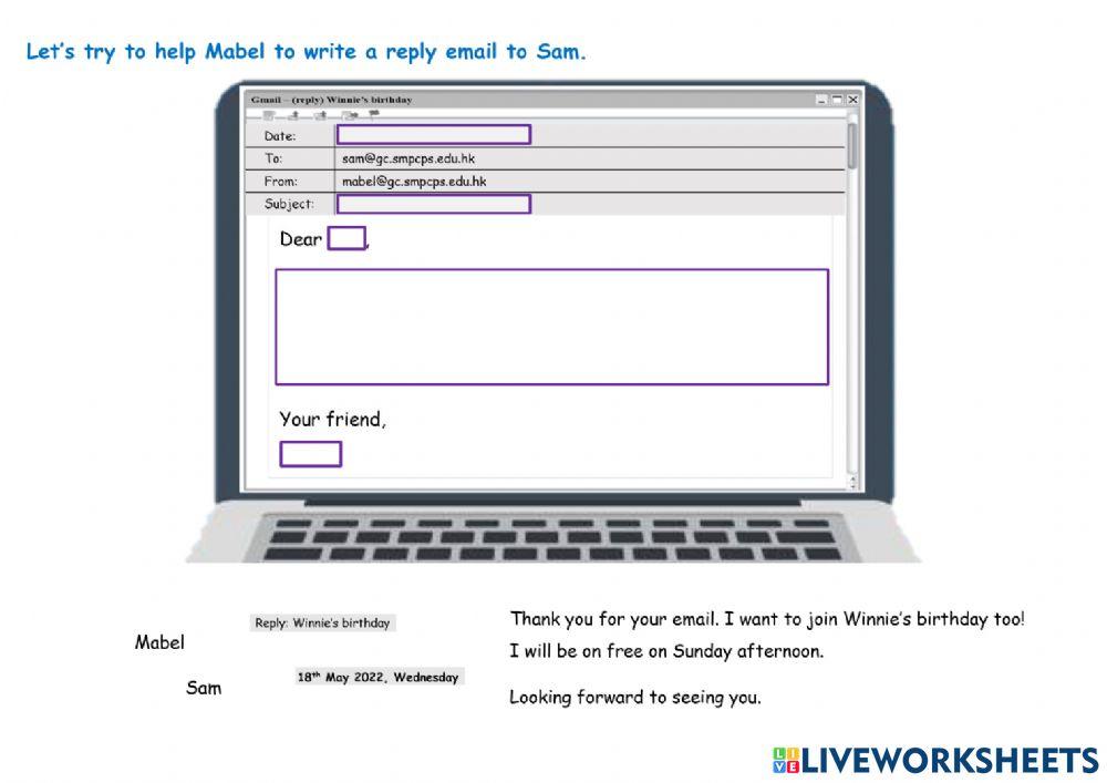 An email to a friend