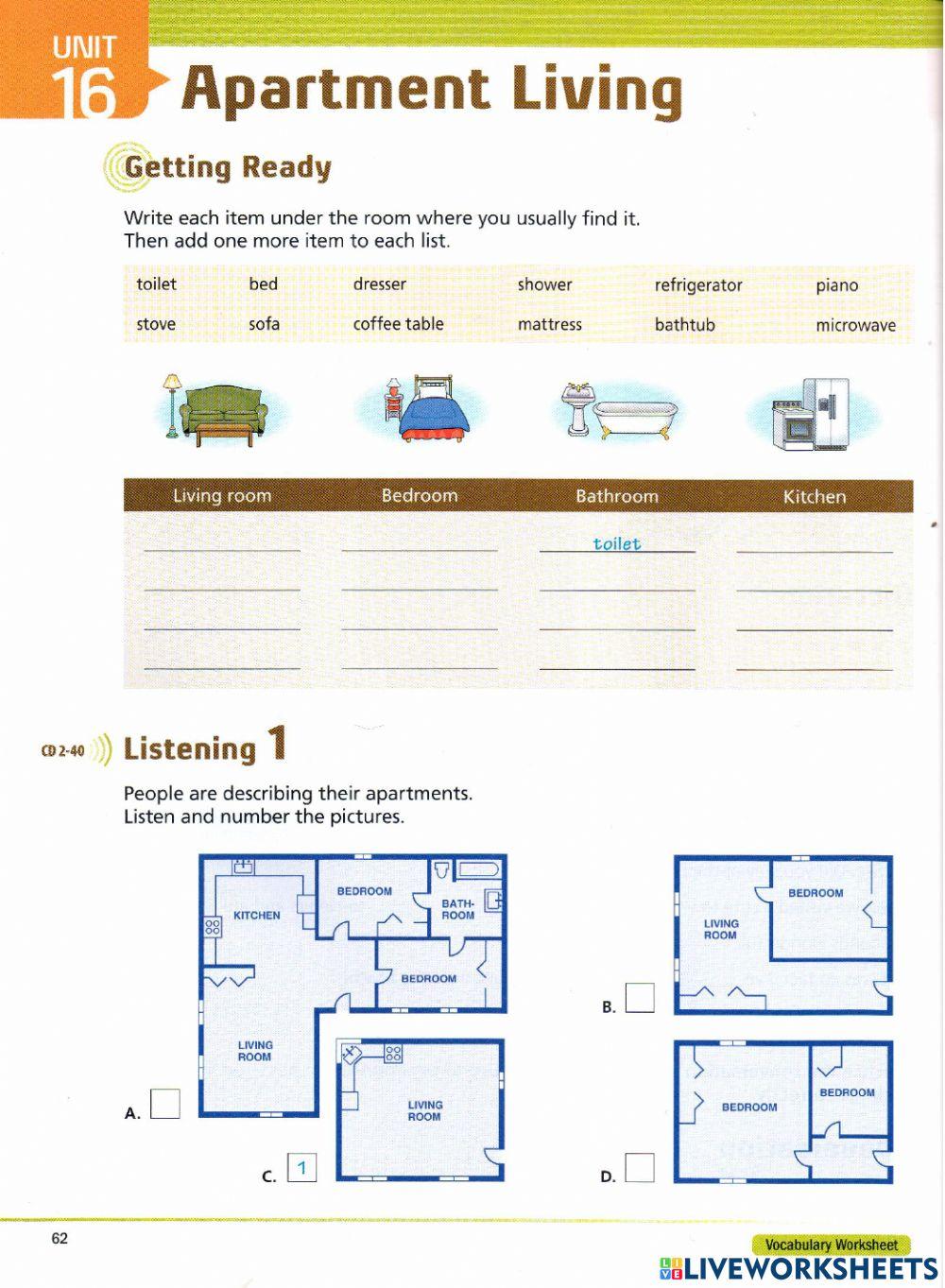 Unit 4 Listening supplementary 1