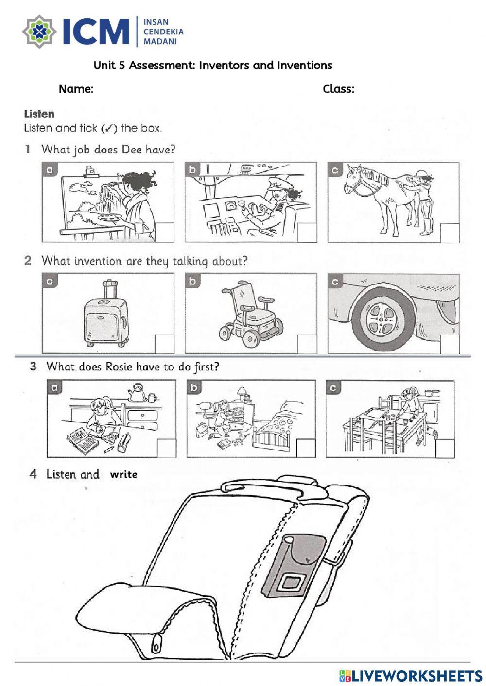 Unit 5 Assessment worksheet | Live Worksheets